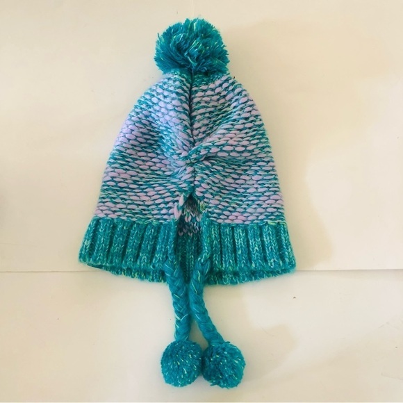 The North Face Girls Flecka Earflap Pom Pom Beanie Size M/ NWOT - Picture 7 of 10